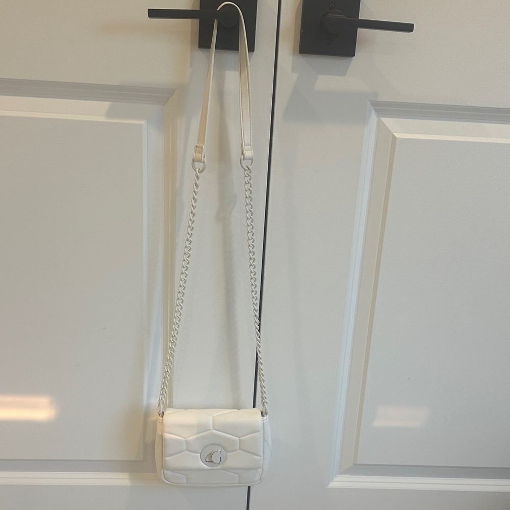 Forever 21 White Mini Quilted Bag